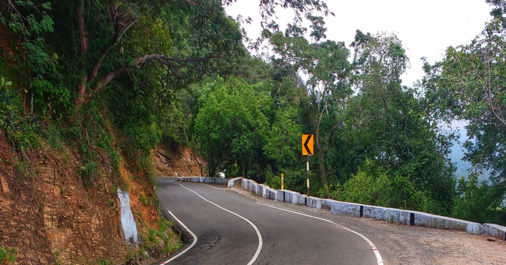 Western Ghat road in Kodaikanal